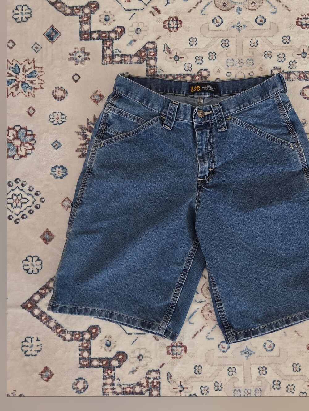 Lee Painter Denim Jorts Shorts in Blue Size 29 EUC